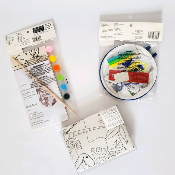 Dinosaurs! Embroidery Kit, Banner Kit & Pillow case Color in - Picture 3 of 3